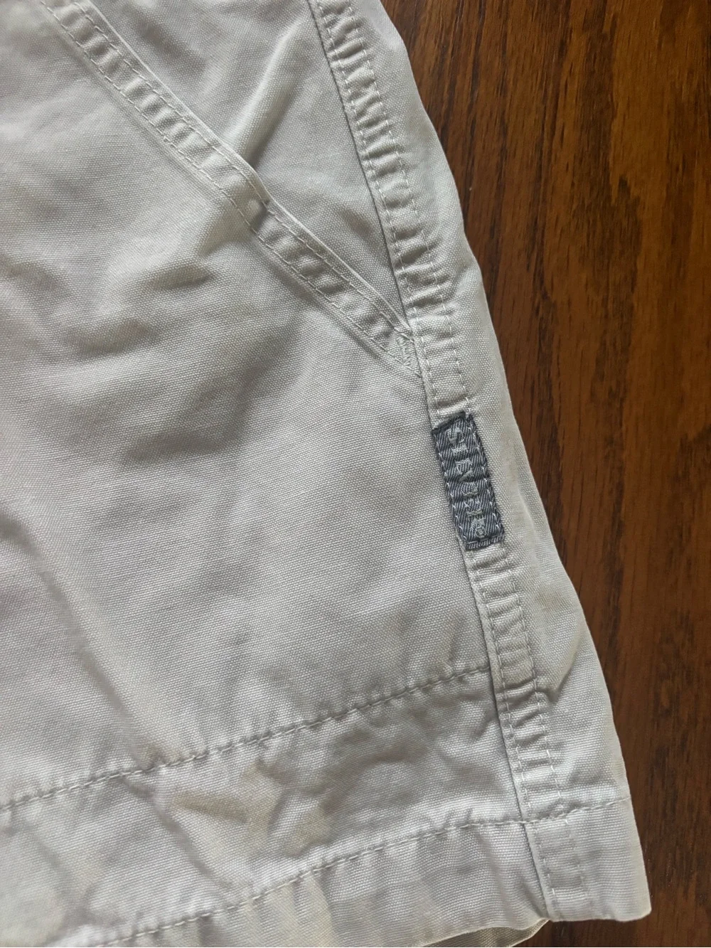 VTG 90s Y2K Silver relaxed casual shorts women's size M